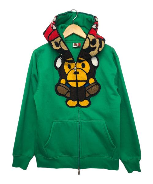 BABY MiLO（ベビーマイロ）BABY MiLO (ベビーマイロ) ジップパーカー グリーン サイズ:Mの古着・服飾アイテム