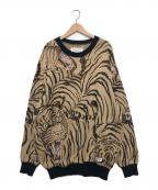 WACKO MARIAワコマリア）の古着「TIMLEHI / JACQUARD SWEATER」｜ベージュ