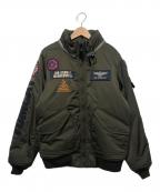 AVIREXアヴィレックス）の古着「フライトジャケット」｜カーキ