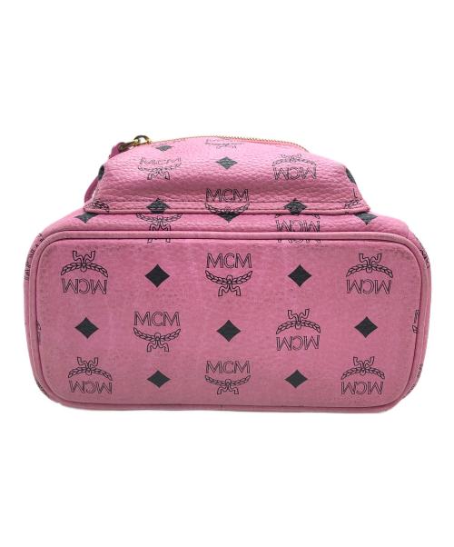 MCM（エムシーエム）MCM (エムシーエム) スタッズリュック ピンクの古着・服飾アイテム