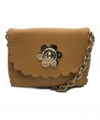 MULBERRYマルベリー）の古着「チェーンショルダーバッグ」｜ブラウン