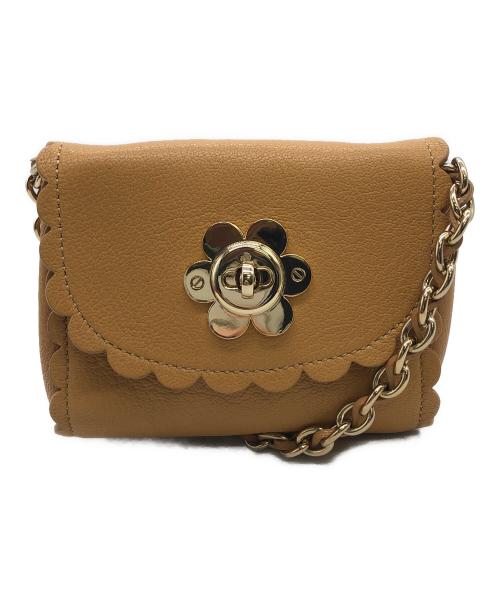 MULBERRY（マルベリー）MULBERRY (マルベリー) チェーンショルダーバッグ ブラウンの古着・服飾アイテム