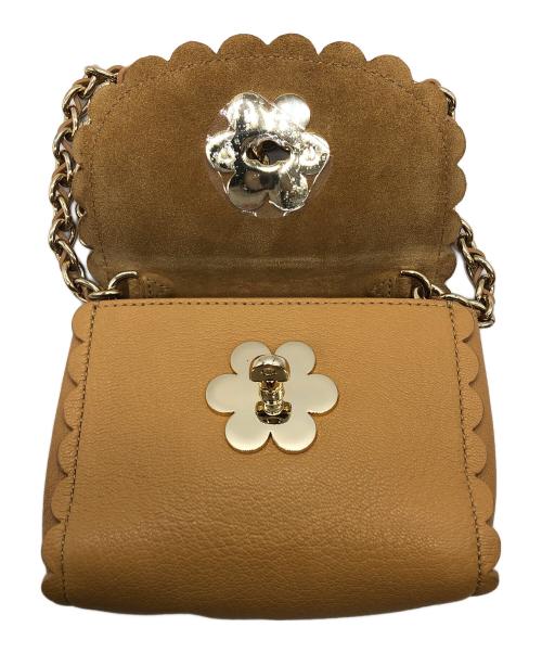 MULBERRY（マルベリー）MULBERRY (マルベリー) チェーンショルダーバッグ ブラウンの古着・服飾アイテム