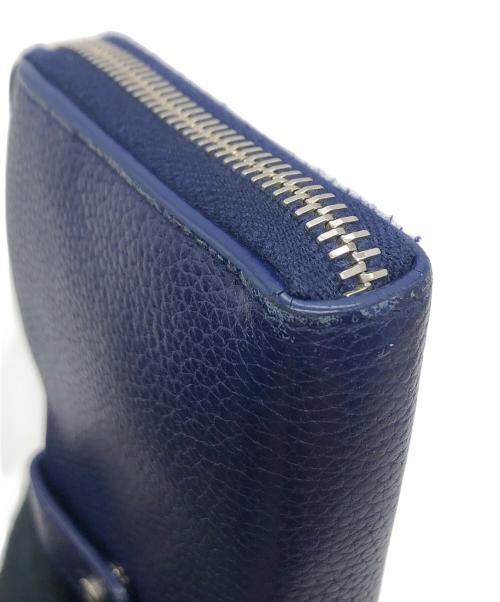 Saint Laurent Paris（サンローランパリ）Saint Laurent Paris (サンローランパリ) 504988　長財布 ネイビーの古着・服飾アイテム