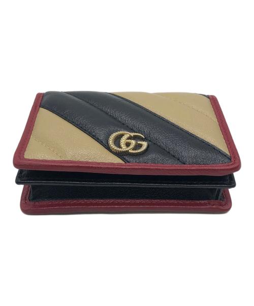 GUCCI（グッチ）GUCCI (グッチ) GGマーモント ベージュ×ブラックの古着・服飾アイテム