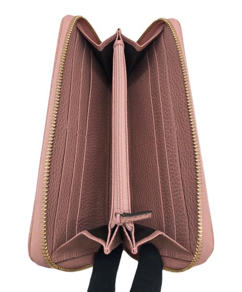 GUCCI（グッチ）GUCCI (グッチ) 長財布 ベージュ×ピンクの古着・服飾アイテム