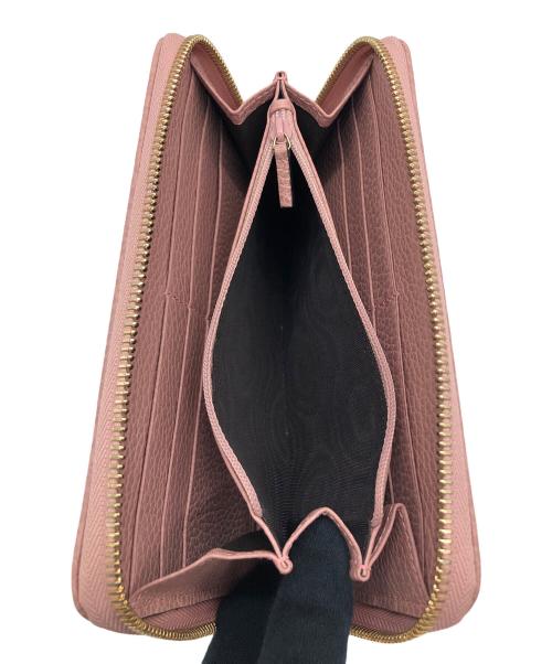 GUCCI（グッチ）GUCCI (グッチ) 長財布 ベージュ×ピンクの古着・服飾アイテム