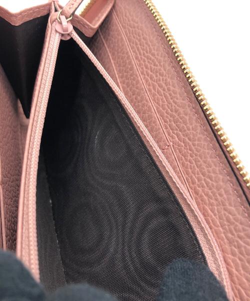 GUCCI（グッチ）GUCCI (グッチ) 長財布 ベージュ×ピンクの古着・服飾アイテム
