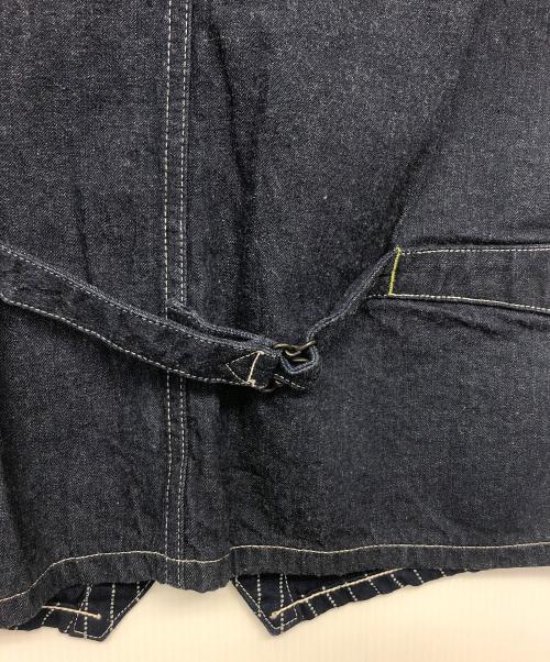 SUGAR CANE（シュガーケーン）SUGAR CANE (シュガーケーン) ウォバッシュストライプワークベスト ネイビー サイズ:38の古着・服飾アイテム