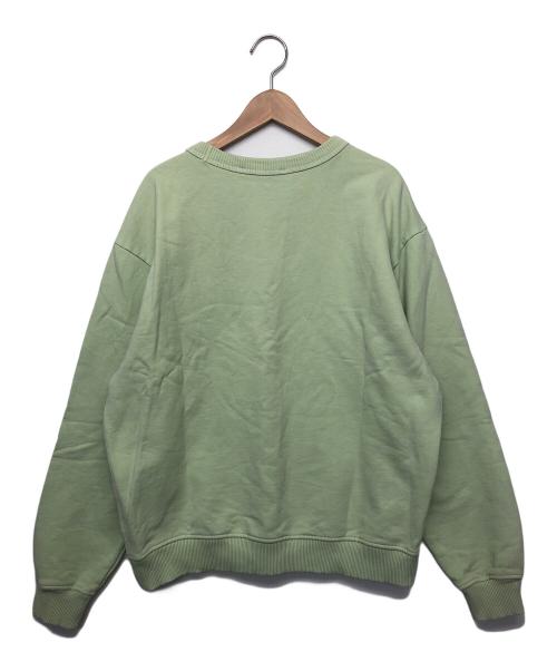Acne studios（アクネ ストゥディオス）ACNE STUDIOS (アクネ ストゥディオス) ロゴスウェット 黄緑 サイズ:XXSの古着・服飾アイテム