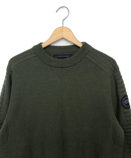 CANADA GOOSE（カナダグース）CANADA GOOSE (カナダグース) 厚手ニット オリーブ サイズ:Mの古着・服飾アイテム