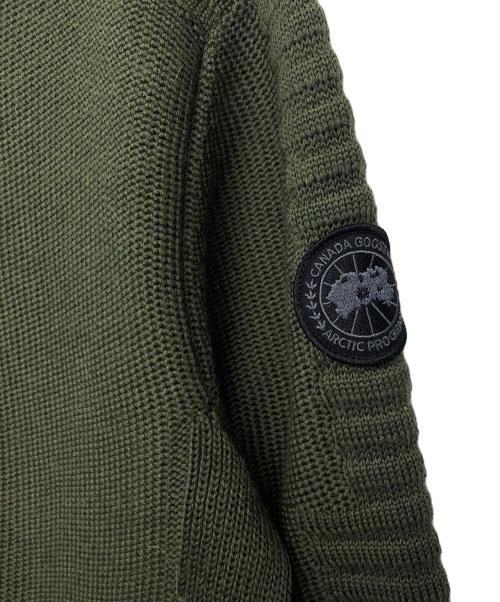 CANADA GOOSE（カナダグース）CANADA GOOSE (カナダグース) 厚手ニット オリーブ サイズ:Mの古着・服飾アイテム
