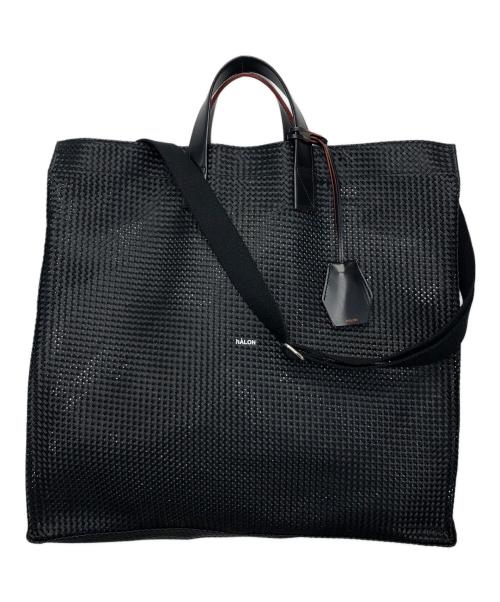 hALON（アーロン）hALON (アーロン) メッシュトートバッグ ブラックの古着・服飾アイテム