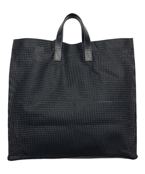 hALON（アーロン）hALON (アーロン) メッシュトートバッグ ブラックの古着・服飾アイテム