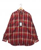 DIVERSEDIVERSE）の古着「Tech Work Shirts Flannel Plaids」｜レッド