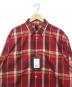 DIVERSE (DIVERSE) Tech Work Shirts Flannel Plaids レッド サイズ:L 未使用品：10000円