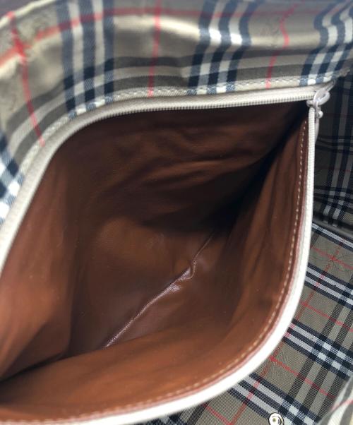 Burberry's（バーバリーズ）Burberry's (バーバリーズ) ミニボストンバッグ ブラウンの古着・服飾アイテム