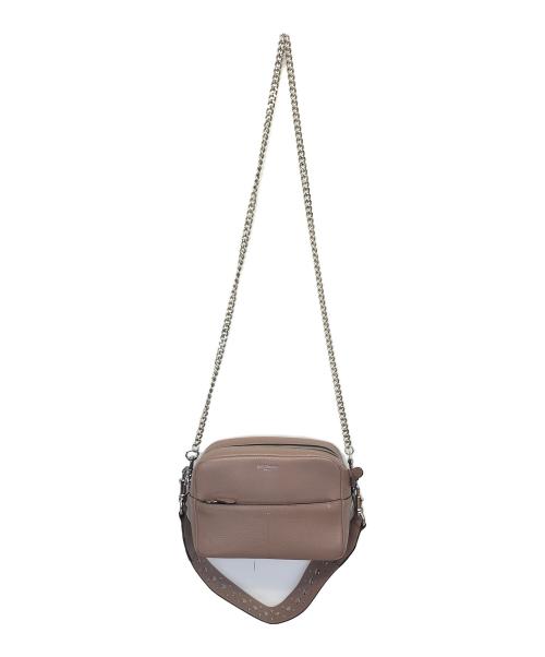 J&M DAVIDSON（ジェイ＆エム デヴィッドソン）J&M DAVIDSON (ジェイ＆エム デヴィッドソン) チェーンショルダーバッグ ブラウンの古着・服飾アイテム