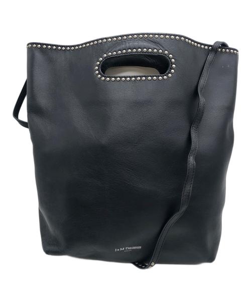 J&M DAVIDSON（ジェイ＆エム デヴィッドソン）J&M DAVIDSON (ジェイ＆エム デヴィッドソン) スタッズ付きトートバッグ ブラックの古着・服飾アイテム