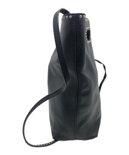 J&M DAVIDSON（ジェイ＆エム デヴィッドソン）J&M DAVIDSON (ジェイ＆エム デヴィッドソン) スタッズ付きトートバッグ ブラックの古着・服飾アイテム