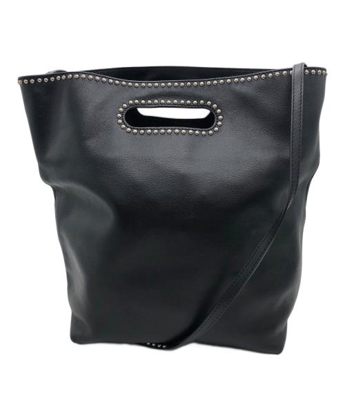 J&M DAVIDSON（ジェイ＆エム デヴィッドソン）J&M DAVIDSON (ジェイ＆エム デヴィッドソン) スタッズ付きトートバッグ ブラックの古着・服飾アイテム