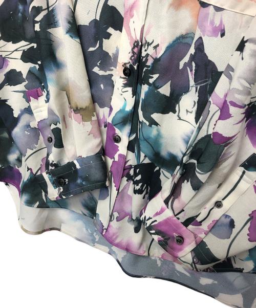 MAISON SPECIAL（メゾンスペシャル）MAISON SPECIAL (メゾンスペシャル) 長袖シャツ ホワイト×パープル サイズ:1の古着・服飾アイテム