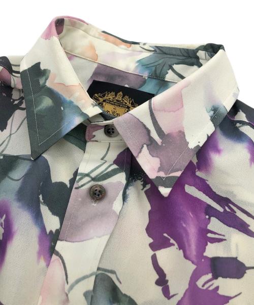 MAISON SPECIAL（メゾンスペシャル）MAISON SPECIAL (メゾンスペシャル) 長袖シャツ ホワイト×パープル サイズ:1の古着・服飾アイテム