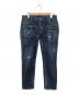 DSQUARED2（ディースクエアード）の古着「S75LB0071　ダメージ加工ジーンズ」｜ネイビー