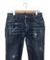 DSQUARED2 (ディースクエアード) S75LB0071　ダメージ加工ジーンズ ネイビー サイズ:40：10000円