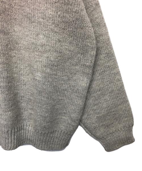 UNUSED（アンユーズド）UNUSED (アンユーズド) ハーッフジップニット ライトグレー サイズ:３の古着・服飾アイテム