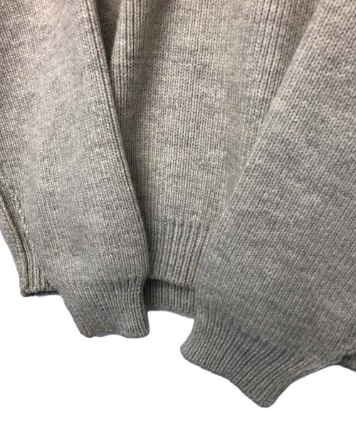 UNUSED（アンユーズド）UNUSED (アンユーズド) ハーッフジップニット ライトグレー サイズ:３の古着・服飾アイテム
