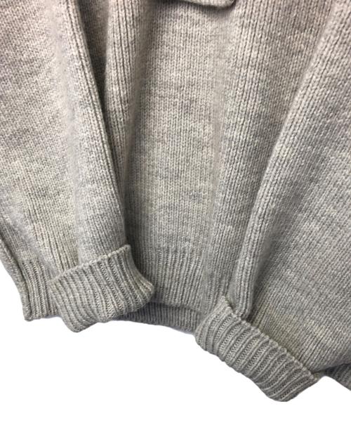 UNUSED（アンユーズド）UNUSED (アンユーズド) ハーッフジップニット ライトグレー サイズ:３の古着・服飾アイテム