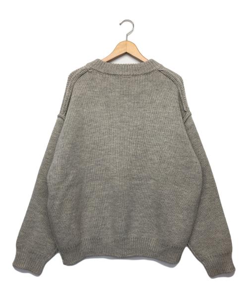 UNUSED（アンユーズド）UNUSED (アンユーズド) ハーッフジップニット ライトグレー サイズ:３の古着・服飾アイテム