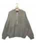 UNUSED（アンユーズド）の古着「ハーッフジップニット」｜ライトグレー