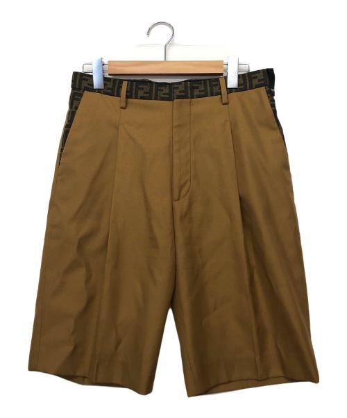 FENDI（フェンディ）FENDI (フェンディ) ズッカ　ショートパンツ ブラウン サイズ:46の古着・服飾アイテム
