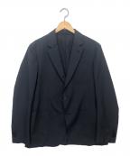 Salvatore Ferragamoサルヴァトーレ フェラガモ）の古着「50123　シアサッカージャケット」｜ブラック