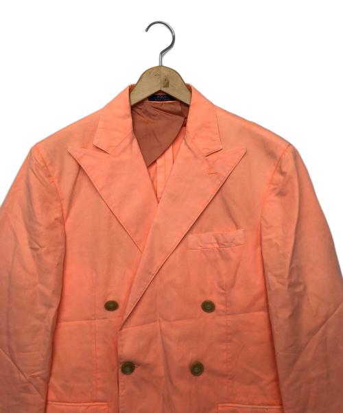 POLO RALPH LAUREN（ポロ・ラルフローレン）POLO RALPH LAUREN (ポロ・ラルフローレン) ダブルジャケット オレンジ サイズ:40の古着・服飾アイテム