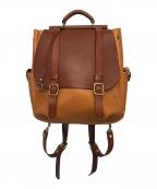 Herzヘルツ）の古着「レザーリュック　Herz」｜ブラウン