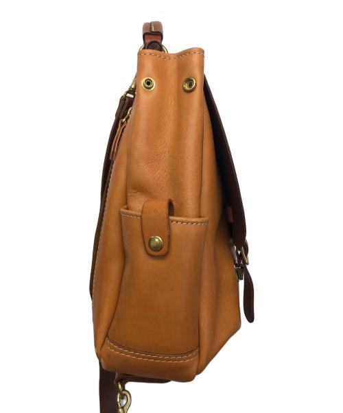 Herz（ヘルツ）Herz (ヘルツ) レザーリュック　	Herz ブラウンの古着・服飾アイテム