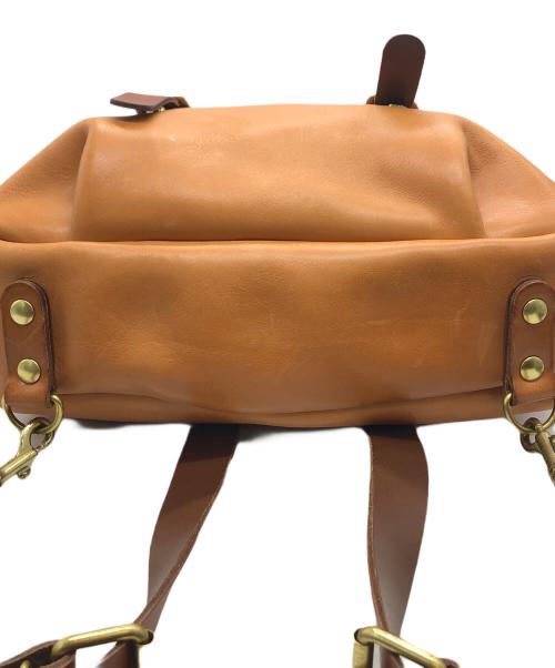 Herz（ヘルツ）Herz (ヘルツ) レザーリュック　	Herz ブラウンの古着・服飾アイテム