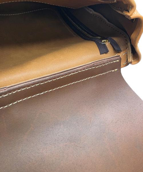 Herz（ヘルツ）Herz (ヘルツ) レザーリュック　	Herz ブラウンの古着・服飾アイテム