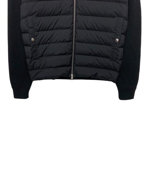 MONCLER（モンクレール）MONCLER (モンクレール) E20919422800 A9095　ニット切替ダウンジャケット ブラック サイズ:Lの古着・服飾アイテム