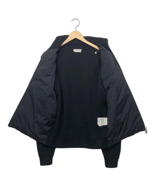 MONCLER（モンクレール）MONCLER (モンクレール) E20919422800 A9095　ニット切替ダウンジャケット ブラック サイズ:Lの古着・服飾アイテム
