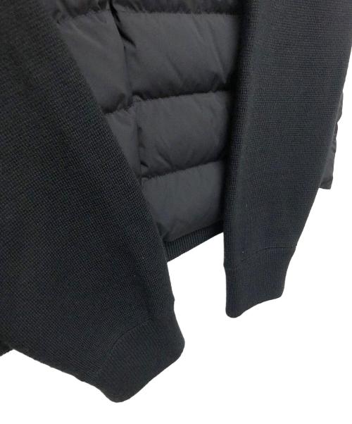 MONCLER（モンクレール）MONCLER (モンクレール) E20919422800 A9095　ニット切替ダウンジャケット ブラック サイズ:Lの古着・服飾アイテム