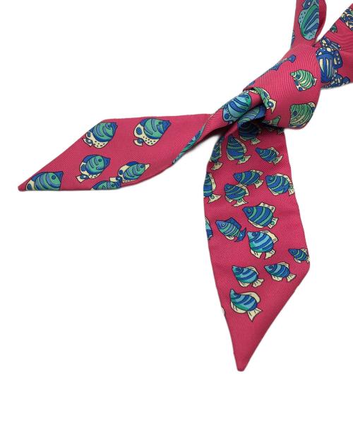 HERMES（エルメス）HERMES (エルメス) 大西洋の出会い スカーフ ピンクの古着・服飾アイテム