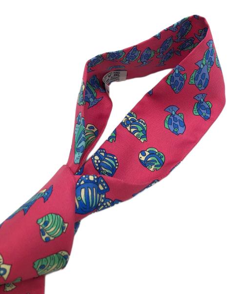 HERMES（エルメス）HERMES (エルメス) 大西洋の出会い スカーフ ピンクの古着・服飾アイテム