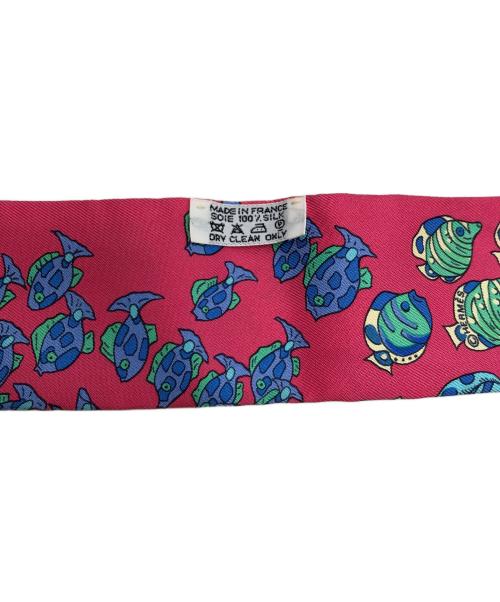 HERMES（エルメス）HERMES (エルメス) 大西洋の出会い スカーフ ピンクの古着・服飾アイテム