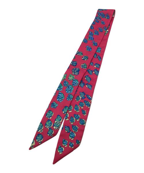 HERMES（エルメス）HERMES (エルメス) 大西洋の出会い スカーフ ピンクの古着・服飾アイテム