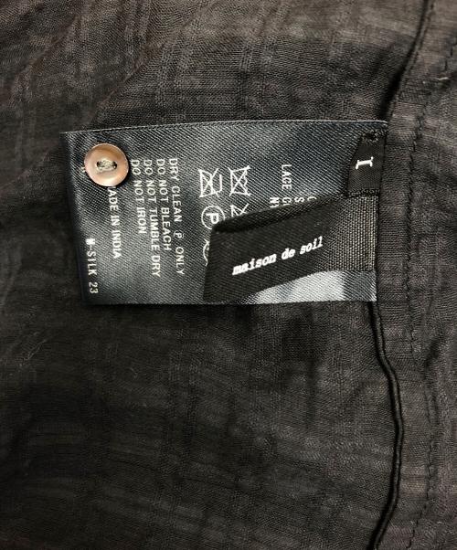 maison de soil（メゾンドソイル）maison de soil (メゾンドソイル) 長袖ワンピース ブラック サイズ:1の古着・服飾アイテム