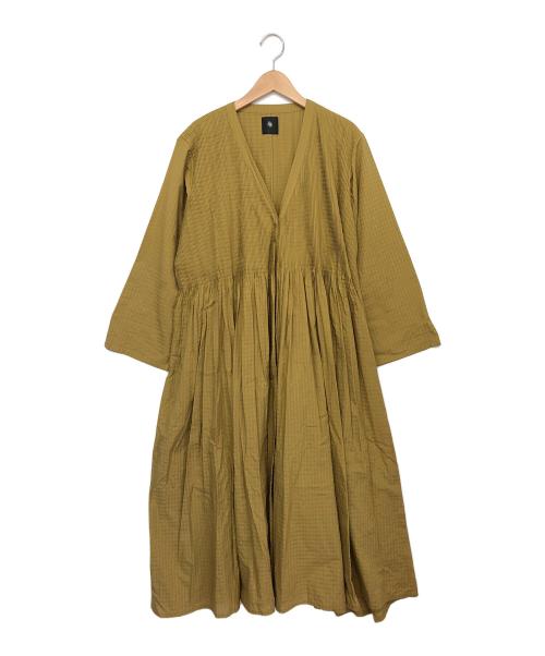 maison de soil（メゾンドソイル）maison de soil (メゾンドソイル) 長袖ワンピース マスタード サイズ:1の古着・服飾アイテム